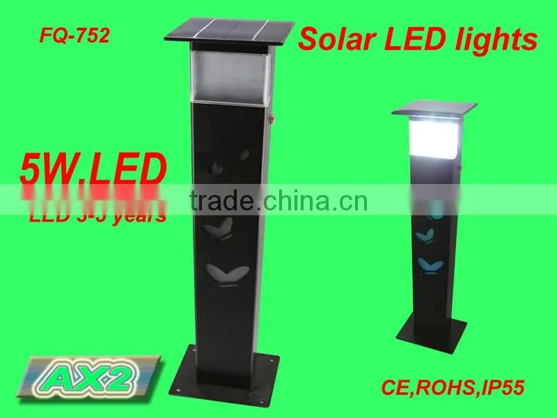 FQ-752 2016 HOT SALE solar garden light,colorful led light ,lawn lamp