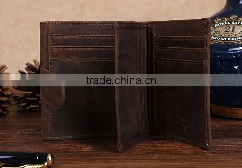 New Products cowhide Men Genuine Leather Wallet
