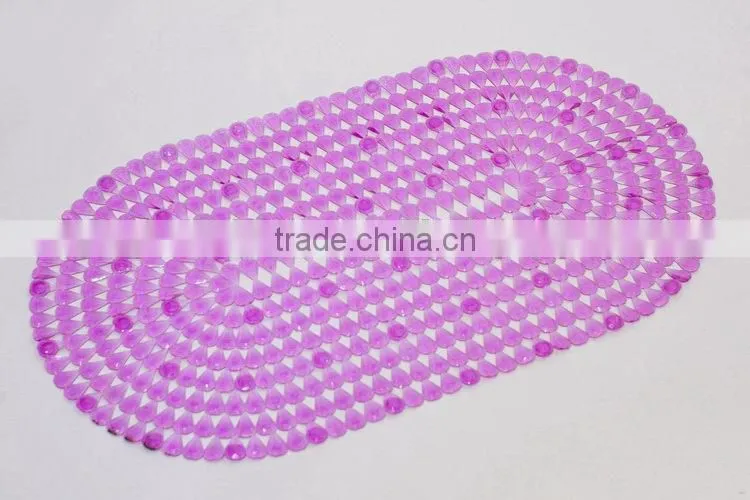 Top grade cross texture pvc coil baby bath mat