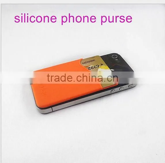 cheap price mobile silicone 3m sticker smart wallet for student