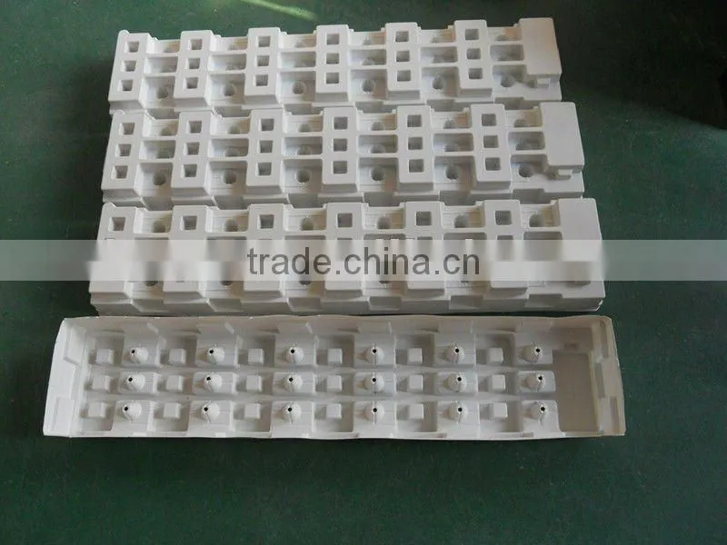 OEM factory thermoforminging plastic packaging tray with divider design