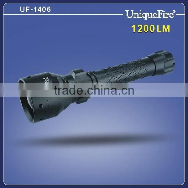 UniqueFire UF-1406 waterproof rechargeable power style cree led torch