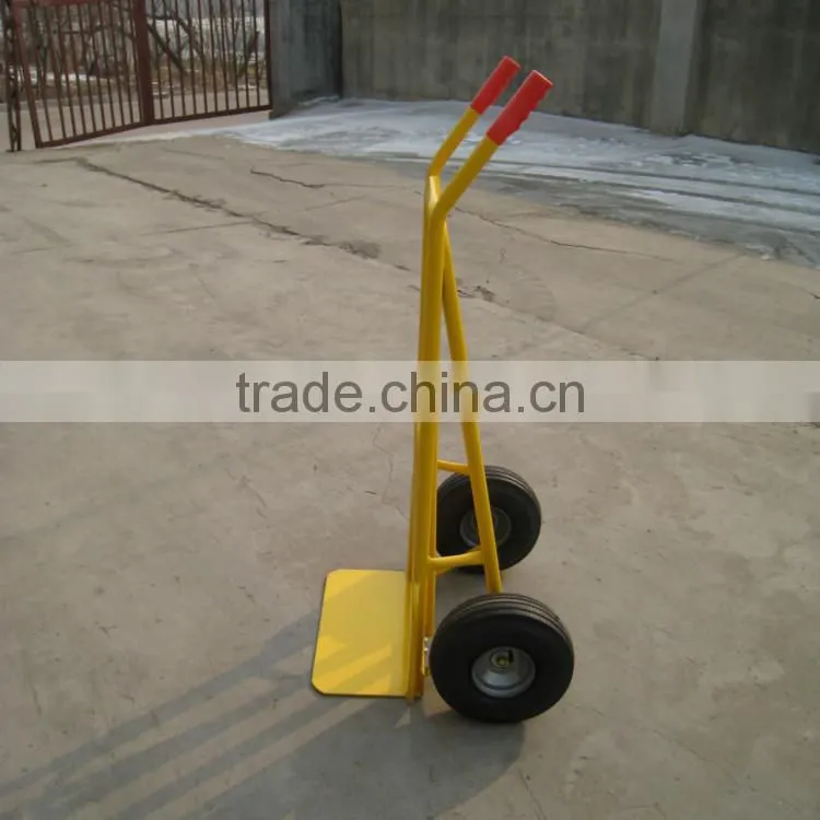steel material heavy duty hand truck with removable extensive toe plate