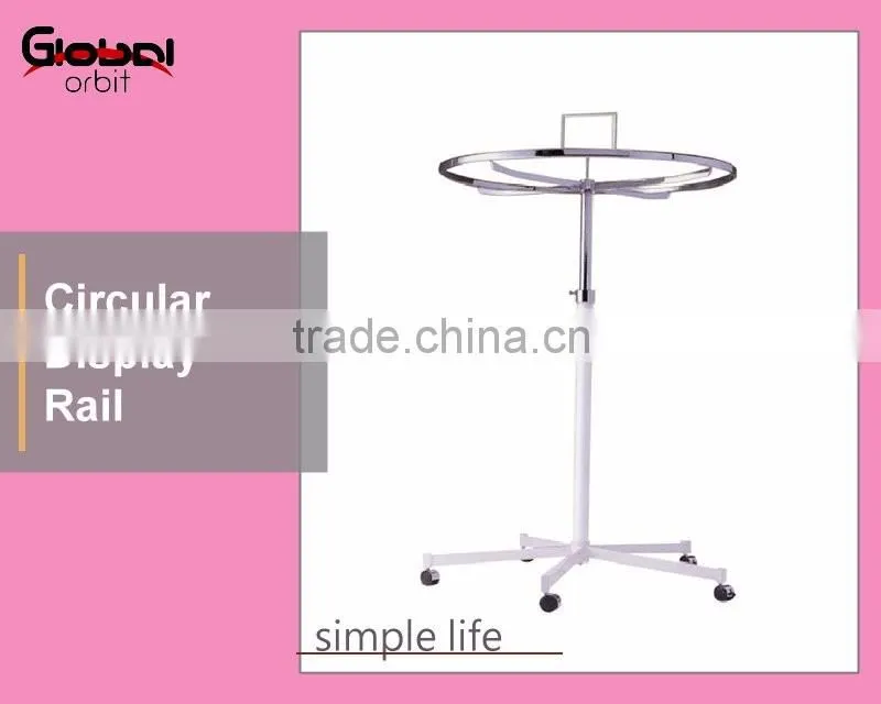 Durable Heavy Duty Shop Hanging Display Fixture Metal Circular Display Rail