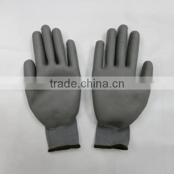 PU Gloves PU Coated Nylon Safety Work Gloves
