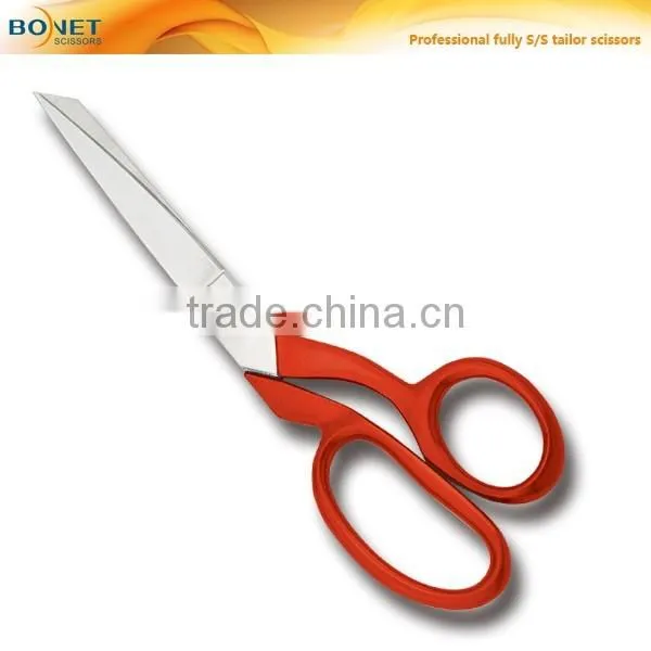 S16008P2 8"+4" Professional fully stainless steel tailor scissors with heat transfer