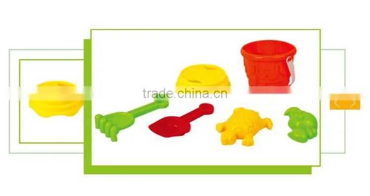 Best sale summer sand beach set rectangular plastic bucket with lid