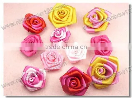 hongkong ribbon flower bow,clothing ornament,