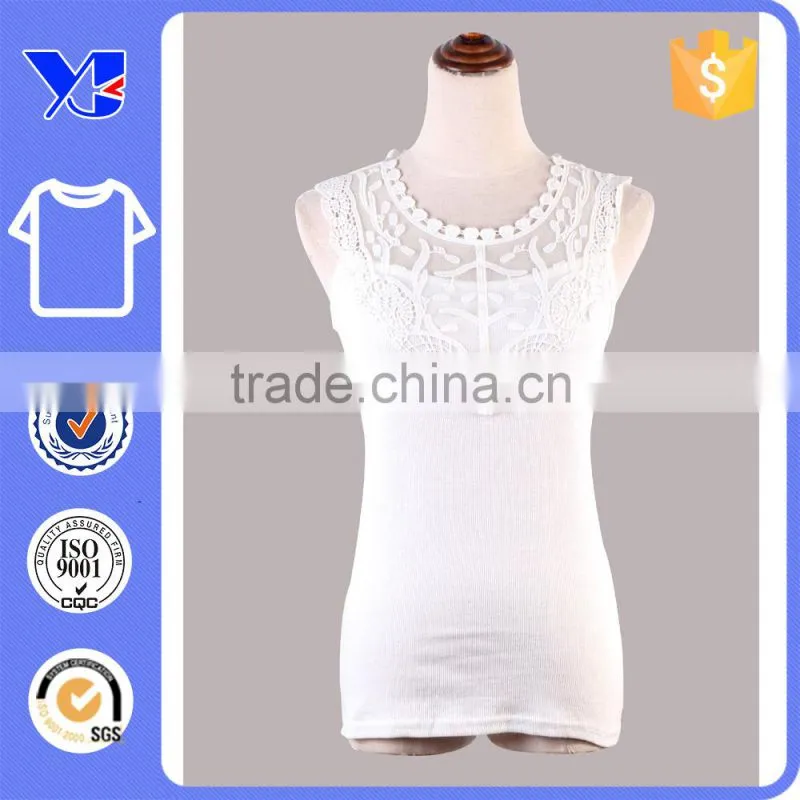 plain tank top with lace back muscle tank top for women