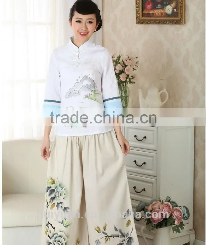newest design hotel receptionist uniforms top + trousers