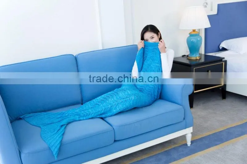 Custom Wholesale Sexy Girls Women Mermaid Tail Blanket