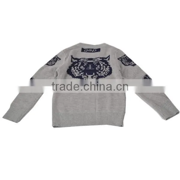 2014 Hot sale jacquard knitting pattern children 's sweater