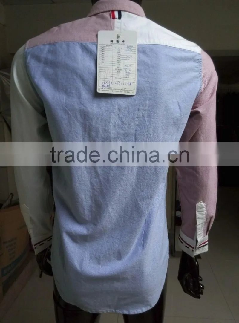 Custom mens fashion shirts casual shirts contrast shirts wholesale