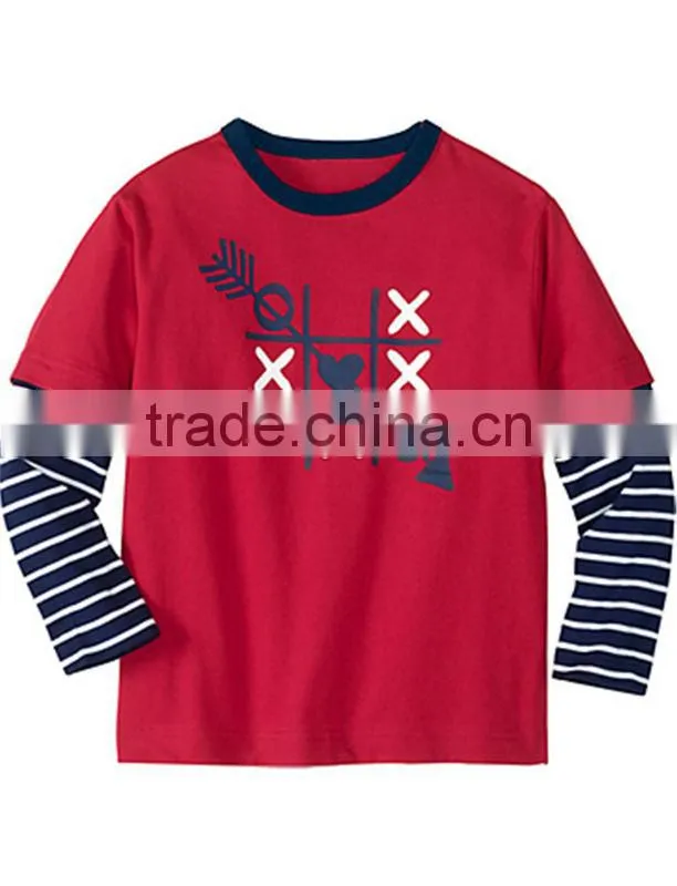 BOYS DOUBLE SLEEVE T SHIRT