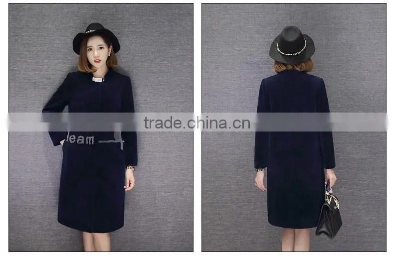 2016 New Hot Sell European Lamb Wool Fur Women Long Section Hooded Coat Leather Grass Imitation Sheep Shearing Wool
