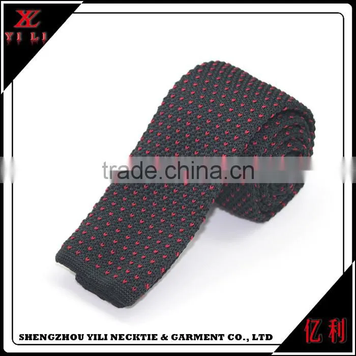Nice design fashion polyester knitted ties for men