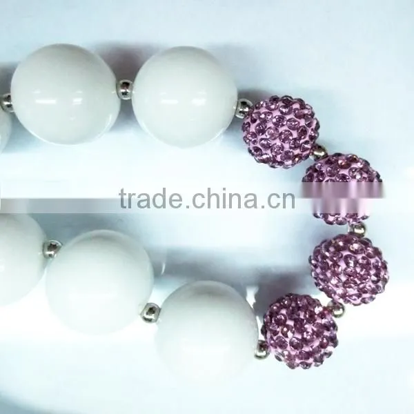 Boutique chunky bead kids necklace wholesale
