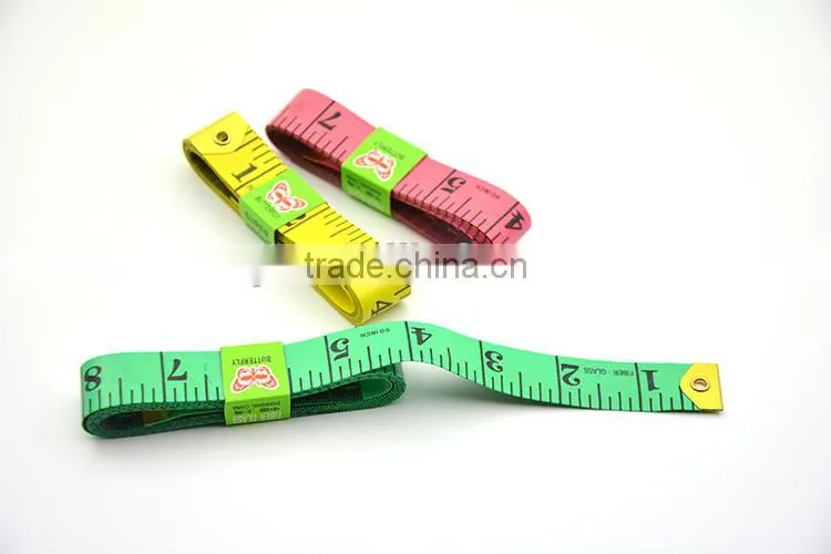 Hot Sale 2*150cm 6Color Butterfly Brand Sewing Clothing With Hole Tailor Measuring Tape