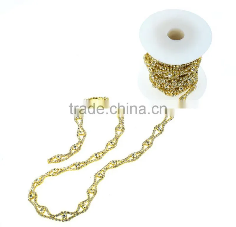 Decorative Chains For Clothes Roll Rhinestone Cup Chains