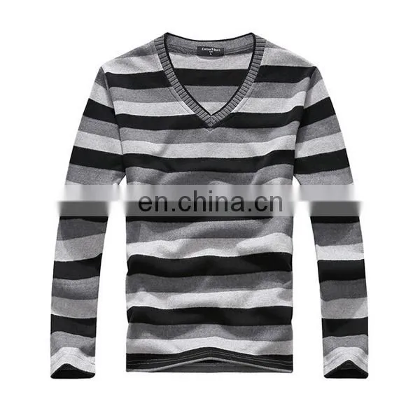 Unique Mens Long sleeve T shirt Mens Striped T shirt