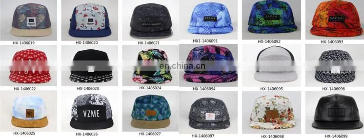 Custom logo 5 panel hat, design your own 5 panel hat cap wih kind of colours