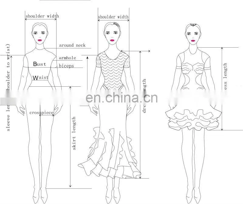 2016 High-end Practicing Ballroom Dancing Dresses Girls M-109
