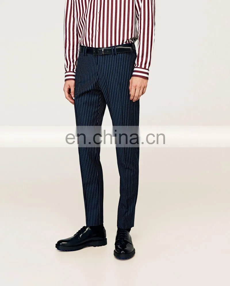 2017 Dongguan Wholesale Custom Slim Fit Suit Trousers For Men