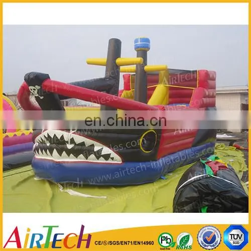 giant inflatable pirate ship slide