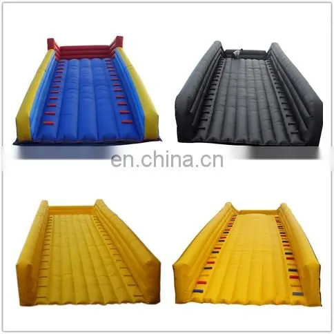 Crazy sale! High slide inflatable ramp for zorb ball, inflatable field for hamster ball, inflatable slide for grass ball sports