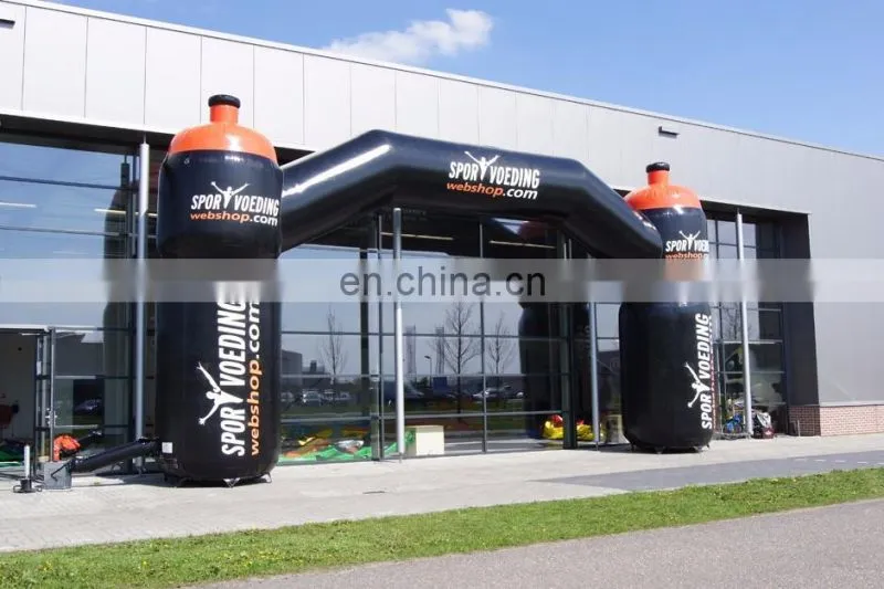 commercial inflatable black PVC bidon arch for outdoor advertising