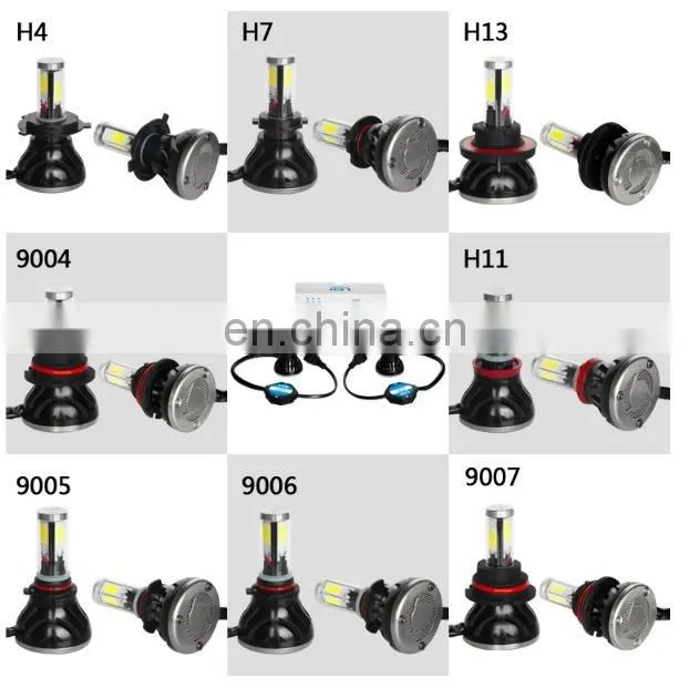 auto led car headlight H1 H4 H7 high brightness 4000lm