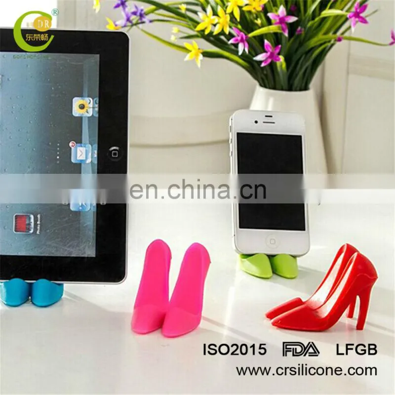 unique silicone mobile phone display stand