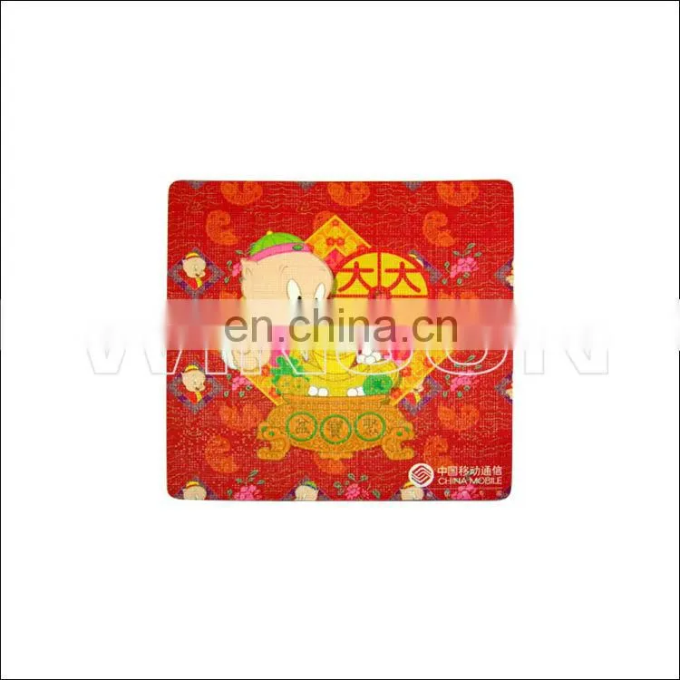 cute PVC coaster/cup pad as kids' gifts for promotion & advertising