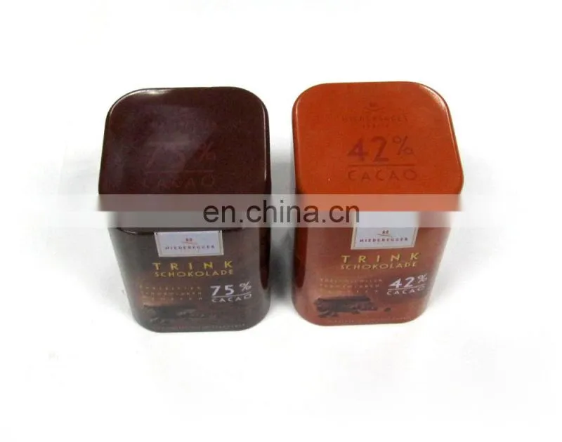 beatiful decorative package square tin box