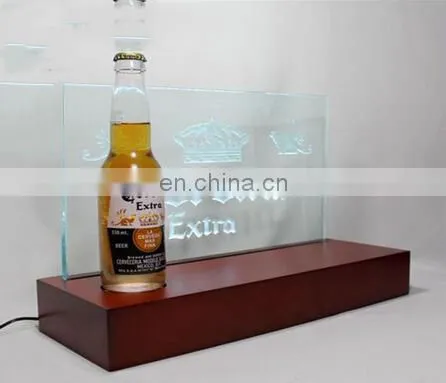 Acrylic beer wine bottle display case/wine bottle holder /rack