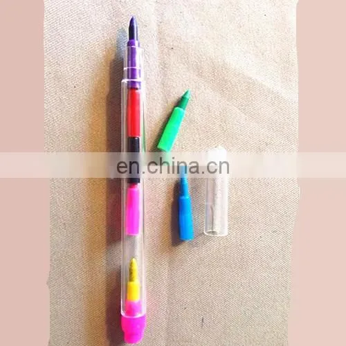 novelty stacked crayons 7 colors