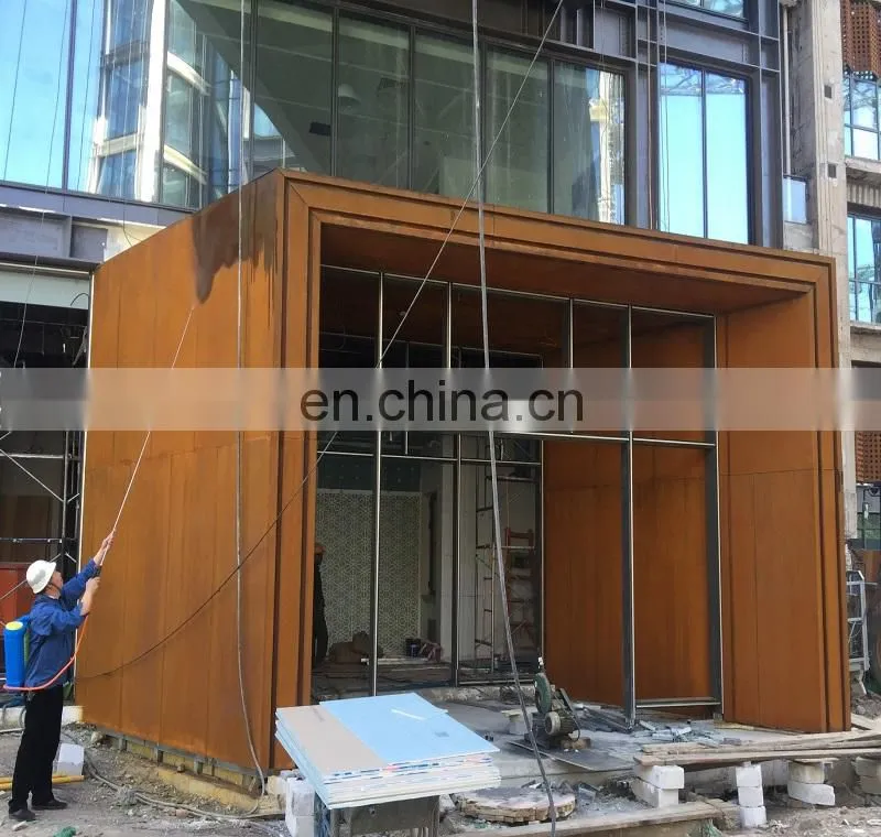 Corten Steel Wall Cladding Panels for Buildings S355J2WP