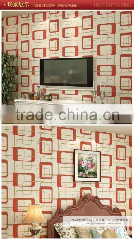 new design wall paper/home interior decoration wall paper