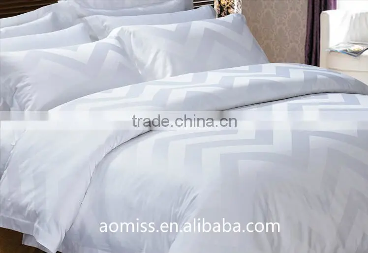 luxury pure cotton white 4 pcs bedding set 5 star hotel bedding linen set