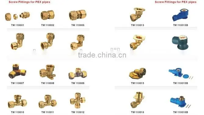 Wholesale Good Quality Brass Plumbing fitting for pex pipe