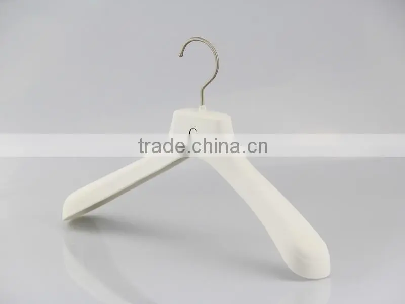 grey plastic hanger with rubber coated rubber hanger for clothes