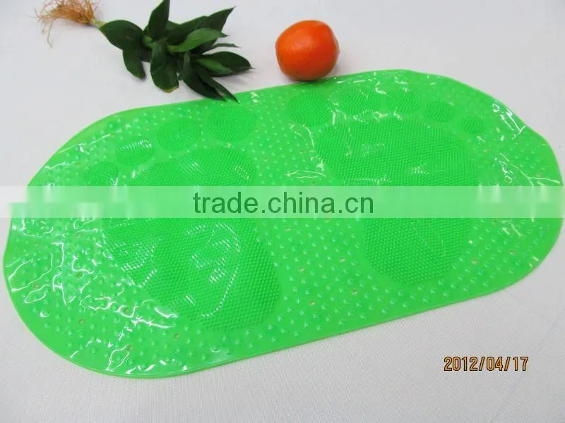 Foot shape bath mat plastic spike mat