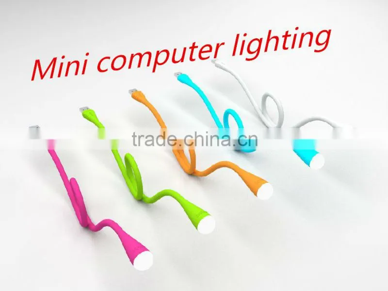 popular usb lighting working light White 0.5w DC 3V black bendable easy carrying