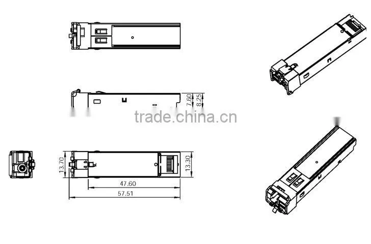 1.25G 20KM single fiber SFP fiber optical transceiver