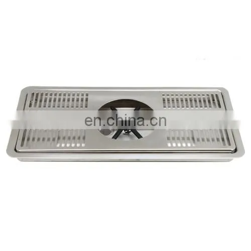 16" X 7" Center Spray Pitcher Drip Tray Stainless Steel metal with Drain bar Accessories SS Polished 18 Gauge
