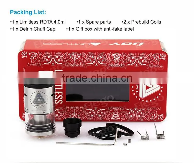 Crazy Selling IJOY Limitless RDTA, Innovative Variable Color with Temp IJOY Limitless RDTA