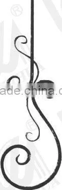 GYD-15Ba124 2015 Fancy Fashion hand-forged railing baluster