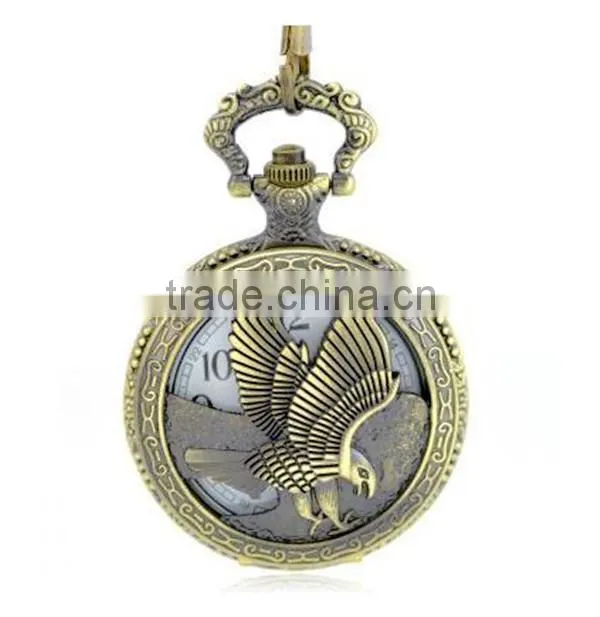 mechanical pocket watch with eagle design quartz pocket watch kids pocket watch