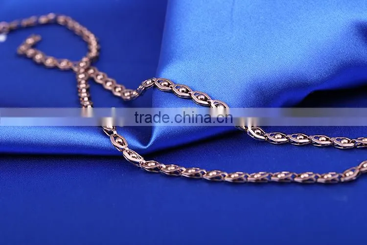 Luxuriant coffee gold plated link chain decorative chain necklace jewelry chain