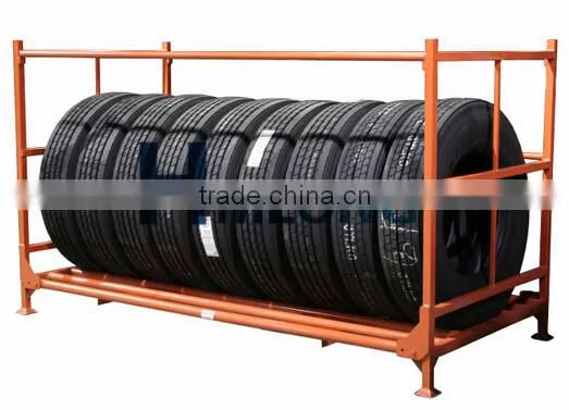 Adjustable steel truck tire rack for sale